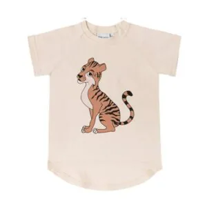 DEAR SOPHIE Βρεφικό T-shirt TIGER VANILLA