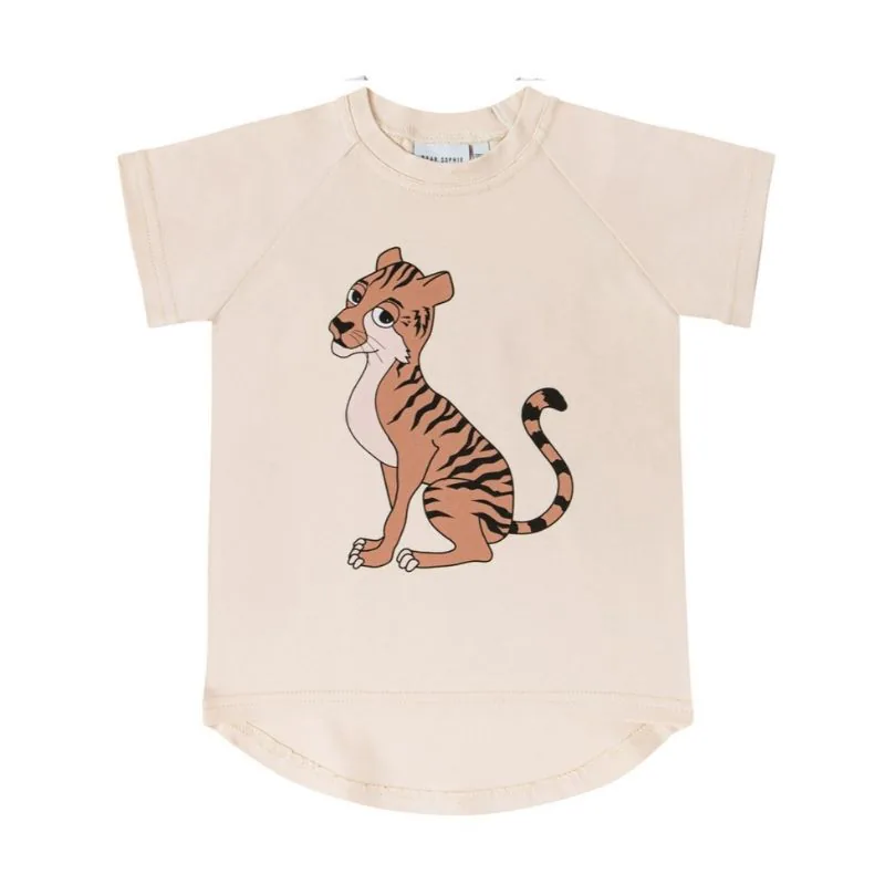 DEAR SOPHIE Βρεφικό T-shirt TIGER VANILLA