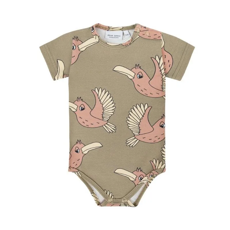 DEAR SOPHIE Κοντομάνικο κορμάκι BIRDIE KHAKI