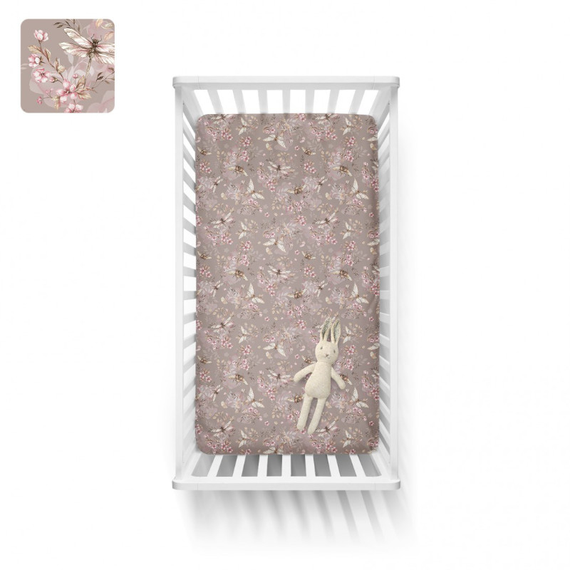 BabySteps Σεντόνι με λάστιχο Cherry Nude 70x140cm