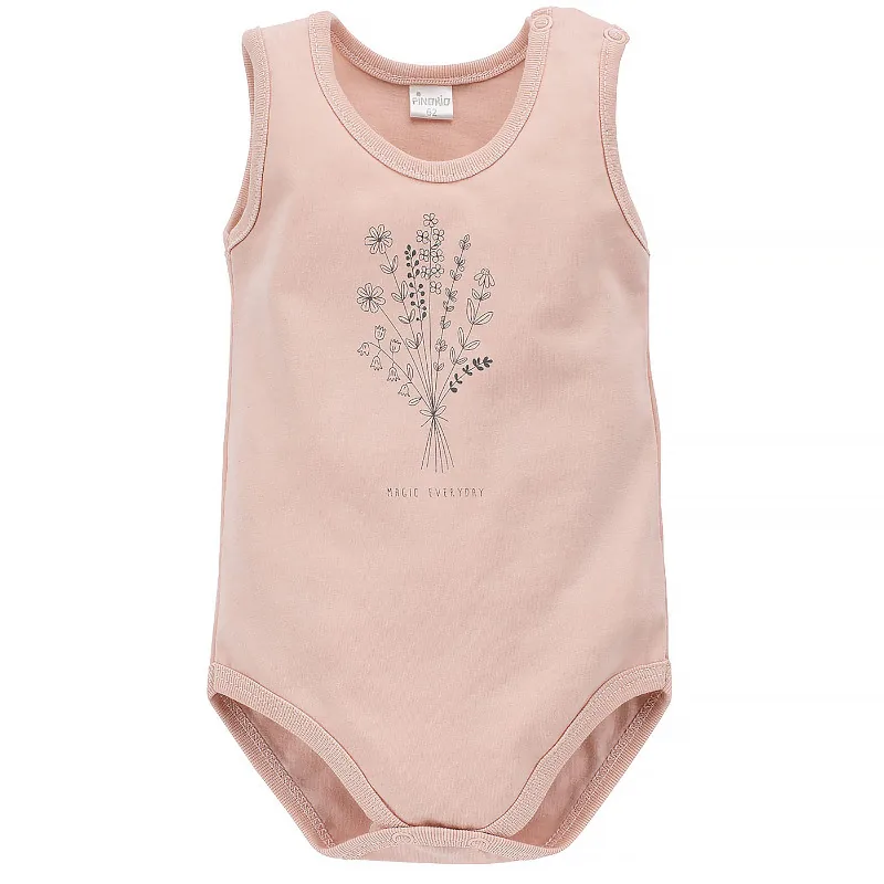 Pinokio Αμάνικο Κορμάκι Pink Summer Mood