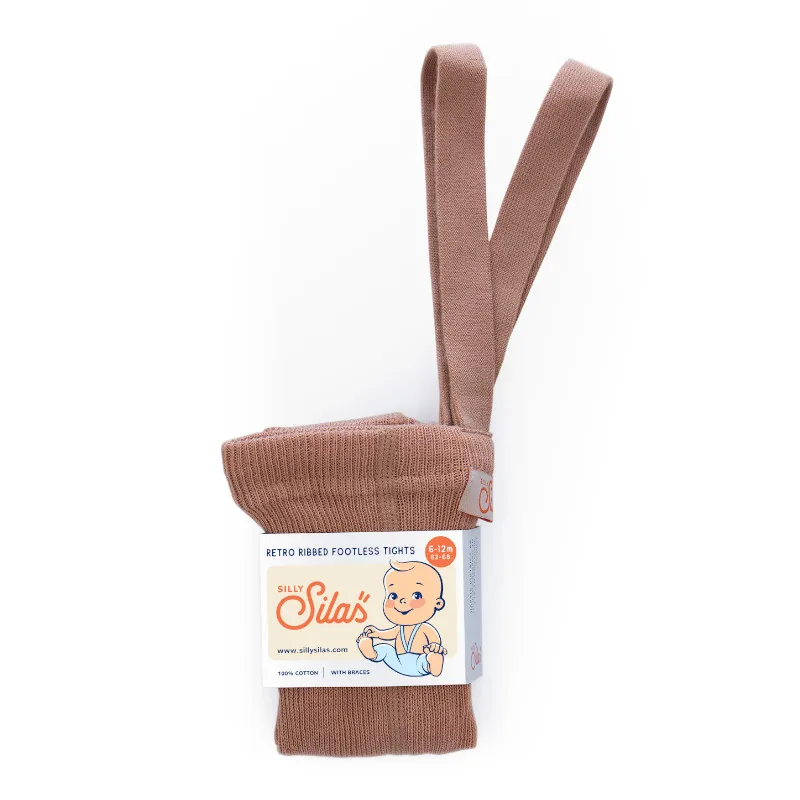 Silly Silas Κολάν Footless Cotton Καλσόν Light Brown