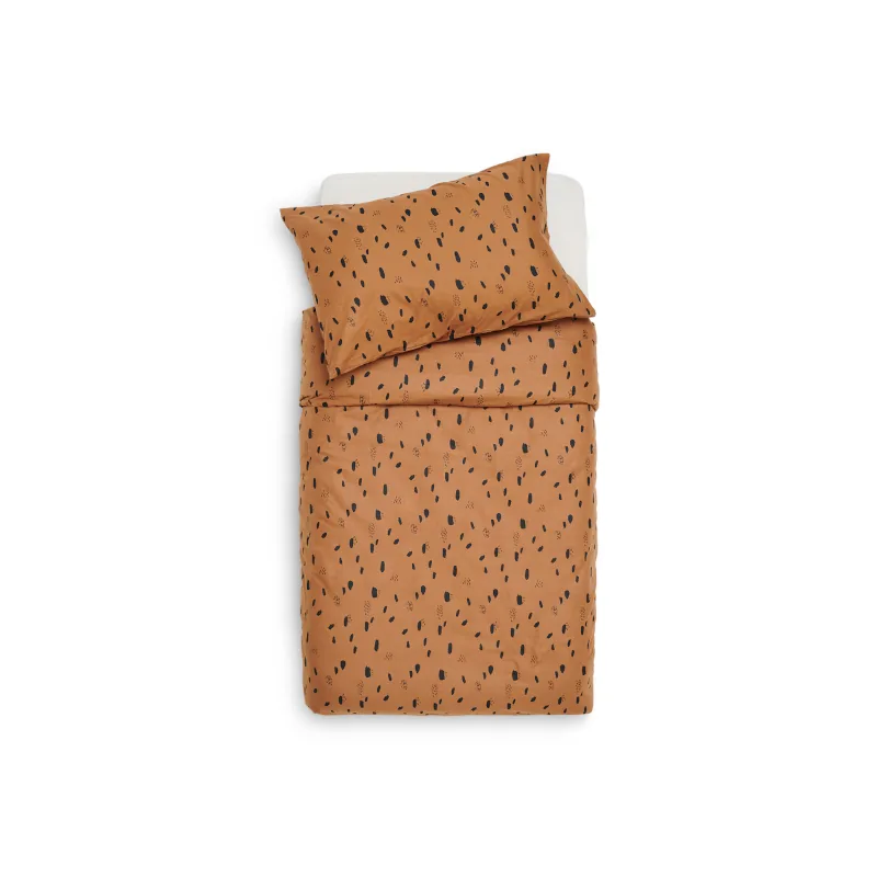 Jollein Σετ Παπλωματοθήκη 100x135/140cm Spot Caramel