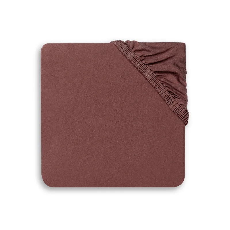 Jollein Σεντόνι με λάστιχο Jersey 60x120cm Chestnut