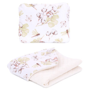 Mamo-Tato Σετ κουβέρτας Velvet καπιτονέ με μαξιλάρι Cotton 75x100cm, μαξιλάρι 38x30cm