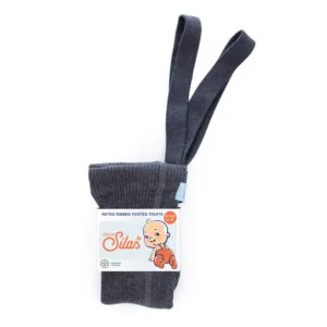 Silly Silas Κολάν Footed Cotton Καλσόν Dark Grey
