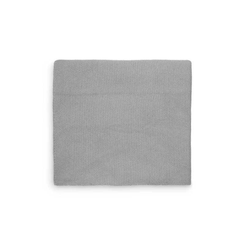 Jollein Κουβέρτα πλεκτή 75x100cm Basic Knit Stone Grey
