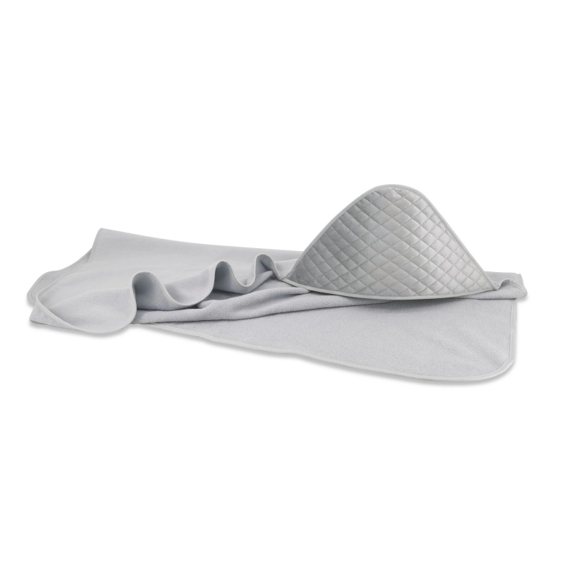 MimiNu Κάπα μπάνιου καπιτονέ Velvet Grey 100x100cm Thermofrotte