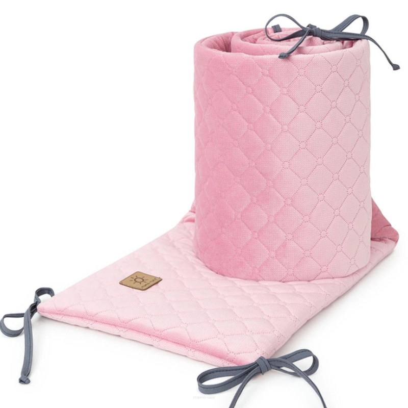 Mamo-Tato Πάντα κούνιας Velvet PIK 30x180cm Rose