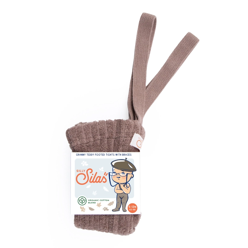 Silly Silas GOTS Κολάν Granny Teddy Footed Granola 6-36m