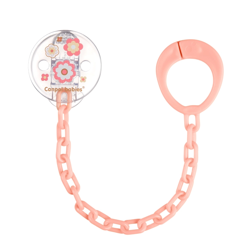 Canpol Babies Αλυσίδα πιπίλας Newborn Baby 10/877 Pink