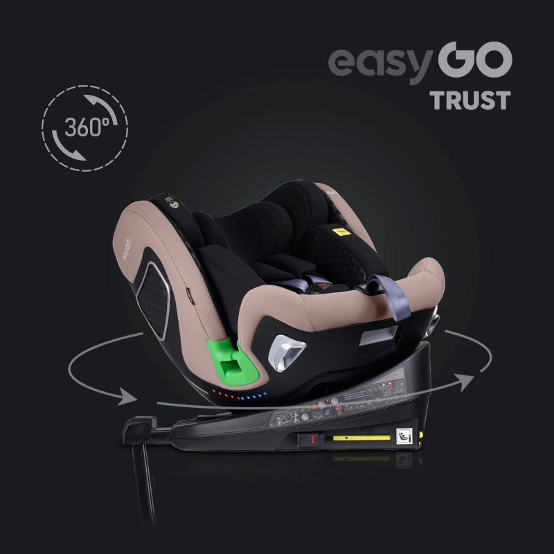 EasyGo Καθισματάκι αυτοκινήτου Trust i-Size 0-36 kg με Isofix Taupe