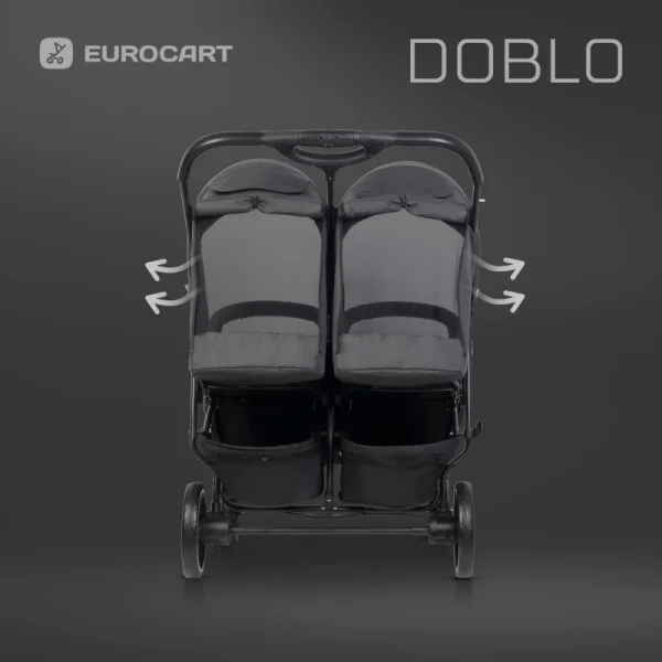 Euro Cart Καρότσι διδύμων Doblo Iron 1