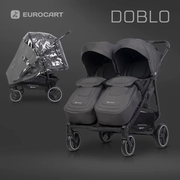 Euro Cart Καρότσι διδύμων Doblo Iron 3