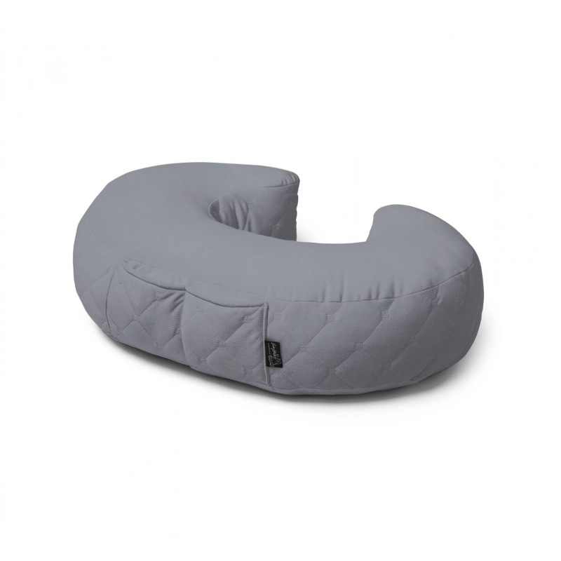 BabySteps Μαξιλάρι θηλασμού Velvet Dark Grey 62x42cm
