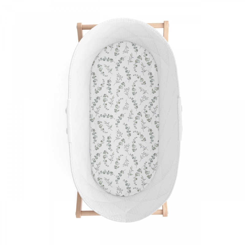 BabySteps Σεντόνι λίκνου με λάστιχο Eucalyptus