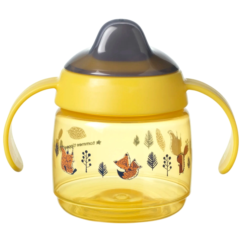 Tommee Tippee Εκπαιδευτικό κύπελο με στόμιο σιλικόνης Supestar 190ml 4m+ Yellow