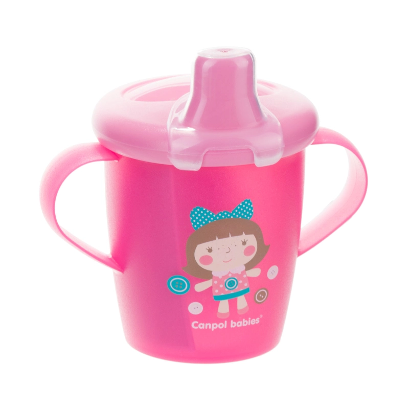 Canpol Babies Εκπαιδευτικό ποτηράκι 250ml Toys Pink