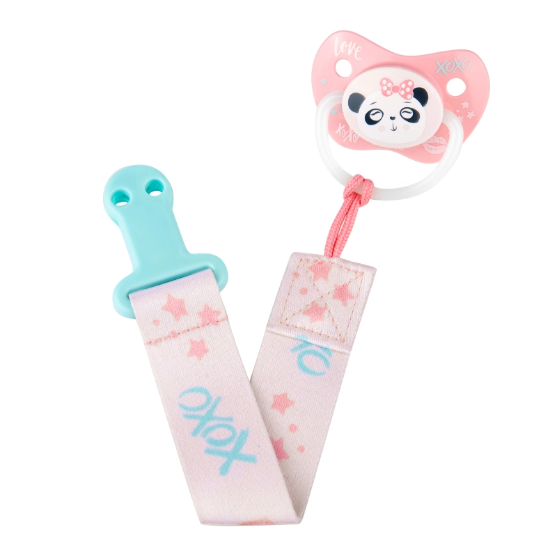 Canpol Babies Κορδέλα πιπίλας 51/023 Exotic Animals Pink