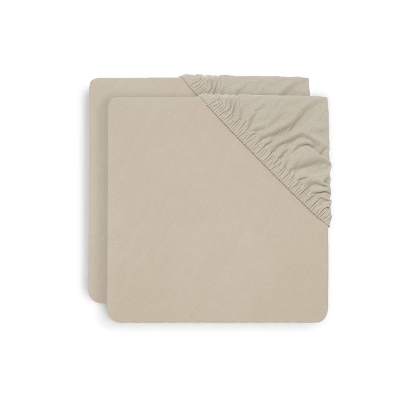 Jollein Σεντόνι με λάστιχο Jersey 60x120cm Nougat (2pack) 2511-507-00093_8717329361300_hero