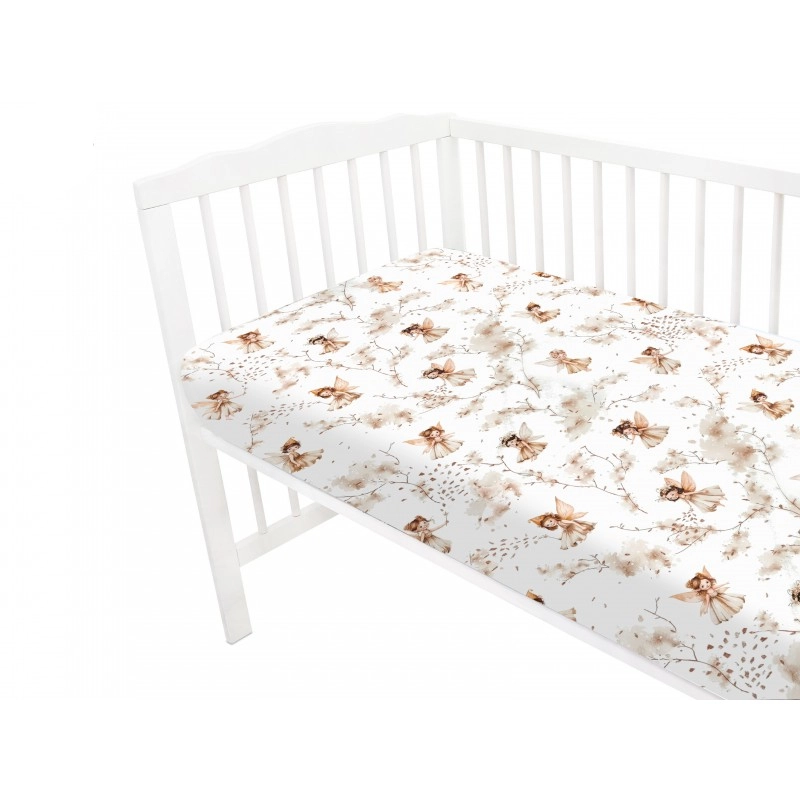 MimiNu Σεντόνι με λάστιχο 60x120cm Wonderland Beige