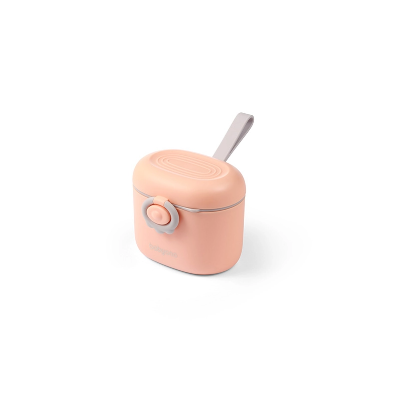 Babyono Δοχείο γάλακτος σε σκόνη 240ml Ροδακινί
