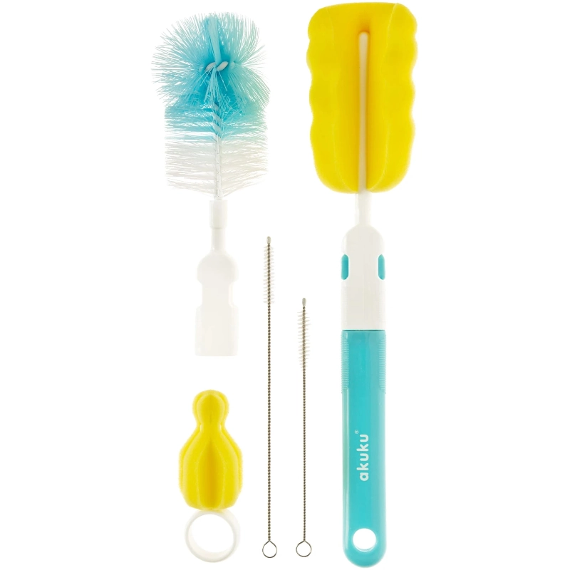 Akuku Σετ Βούρτσες καθαρισμού μπιμπερό και αξεσουάρ A0410