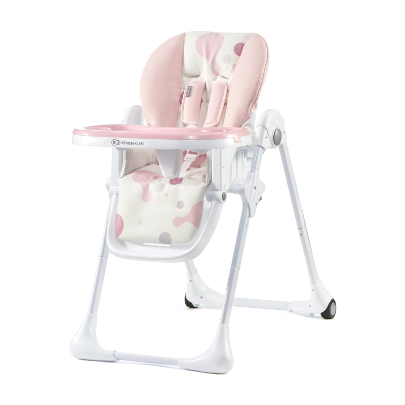 Kinderkraft Καρεκλάκι φαγητού YUMMY Pink 6m+
