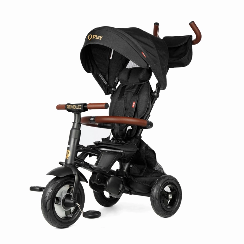 QPlay Τρίκυκλο ποδήλατο Rito Deluxe 6in1 Black